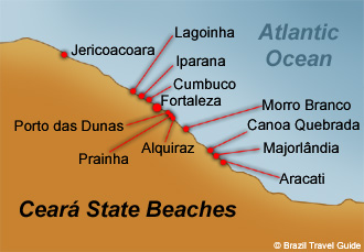 Fortaleza Ceara Brazil Map Region